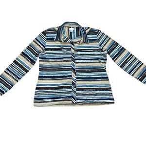 Bechamel women’s striped button down shirt with stretch Size Large